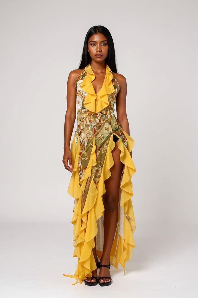 Isla Ruffle Maxi