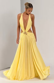 Robe longue Indianna - Citron